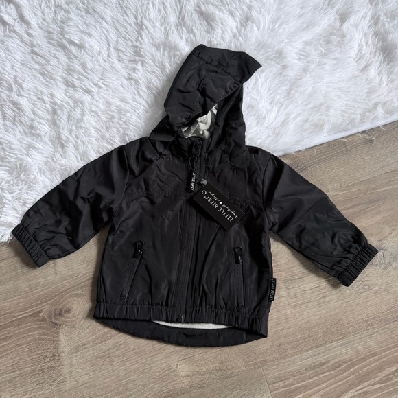 Little Bipsy Other - Little Bipsy Black Hooded Jacket